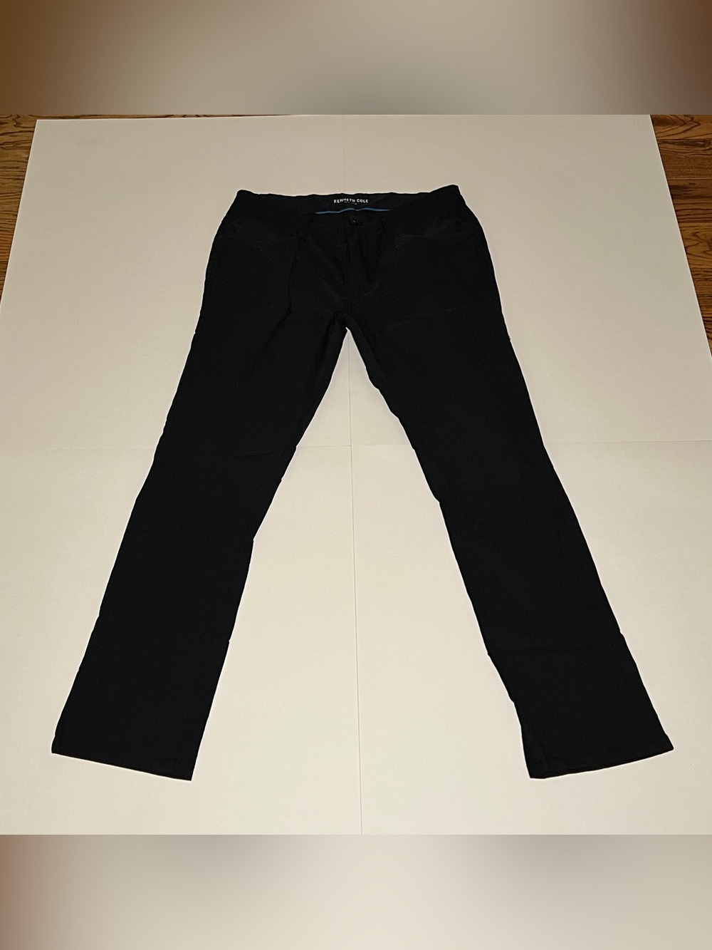 Kenneth Cole Men's Black Performance Chinos - Straight Fit